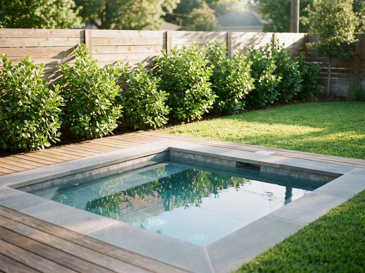 Compact Corner Plunge Pool