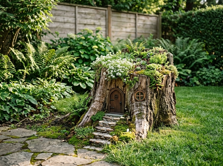 Fairy Garden Stump