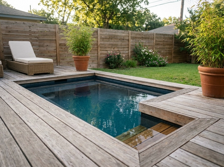 Integrated Timber-Deck Plunge Pool