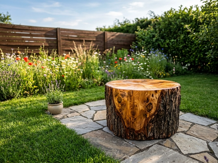 Polished Stump Seat