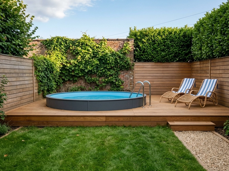 Raised Tub-Style Mini Pool