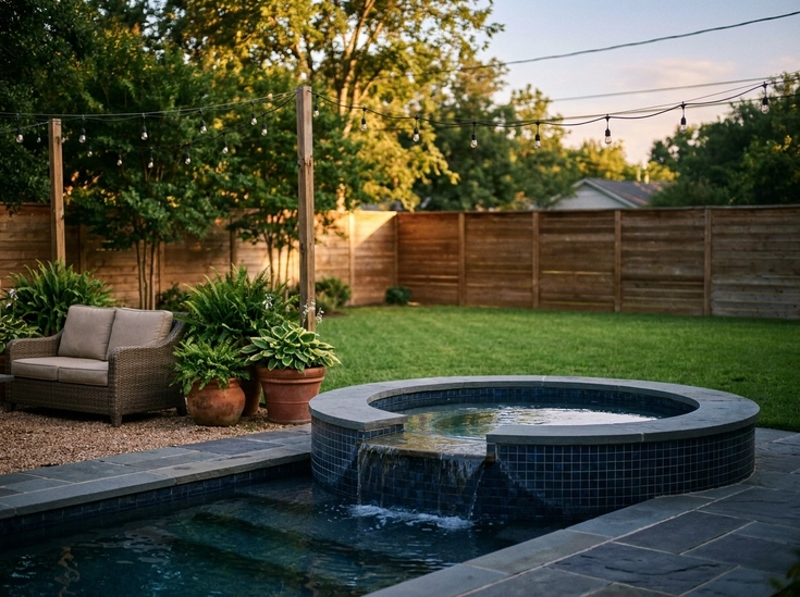 Spillover Spa-Pool Combo